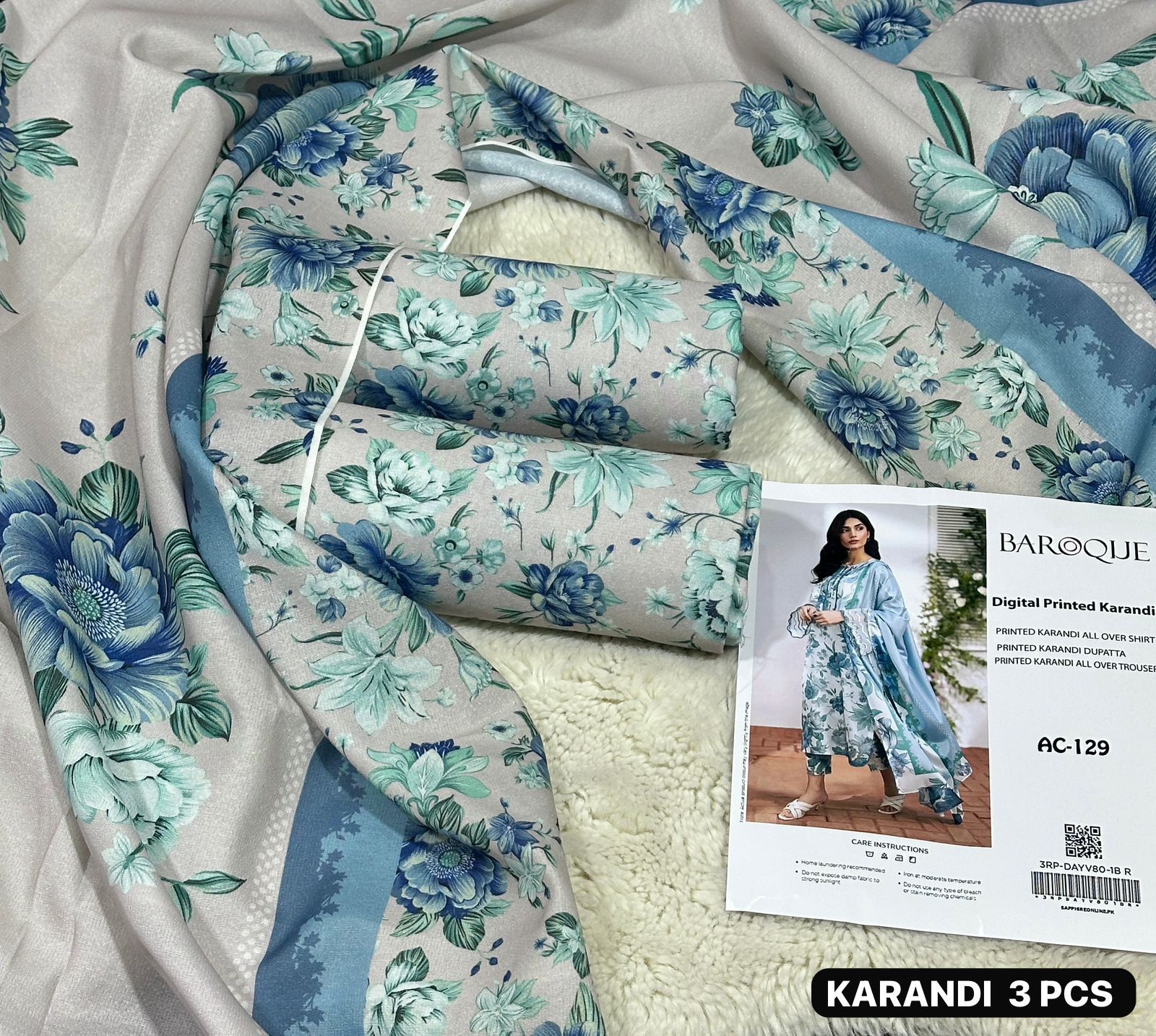 karandi Printed 3pc