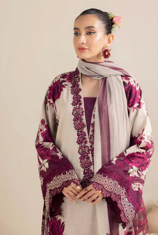 3PC KARANDI PRINTED SHIRT WITH KARANDI PRINTED DUAPTTA AND TROUSER -1706