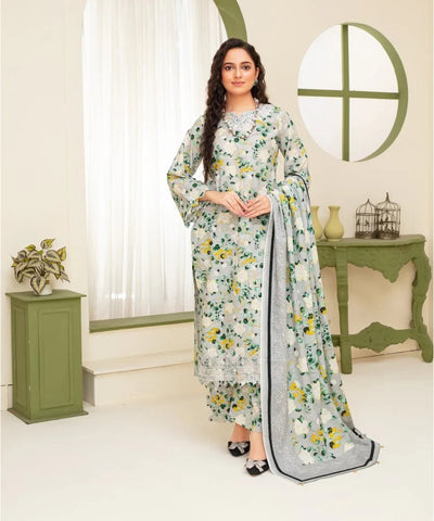 KHADDAR 3PC WITH KHADDAR PRINTED SHIRT & TROUSER-915