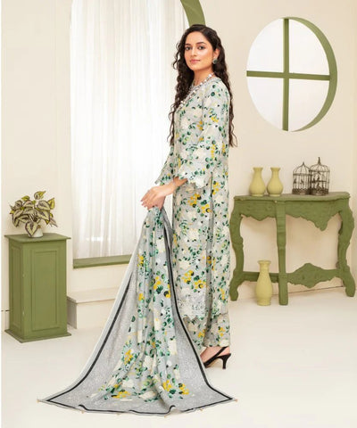 KHADDAR 3PC WITH KHADDAR PRINTED SHIRT & TROUSER-915