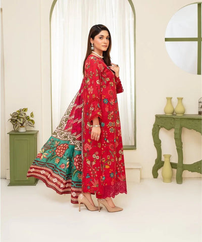 KHADDAR 3PC WITH KHADDAR PRINTED SHIRT & TROUSER-907