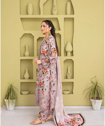 KHADDAR 3PC WITH KHADDAR PRINTED SHIRT & TROUSER-919